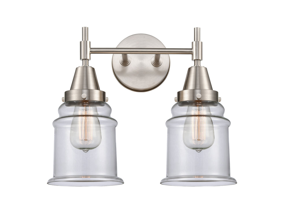 Innovations 447-2W-SN-G182 Two Light Bath Vanity, Satin Nickel