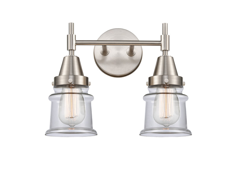 Innovations 447-2W-SN-G182S Two Light Bath Vanity, Satin Nickel