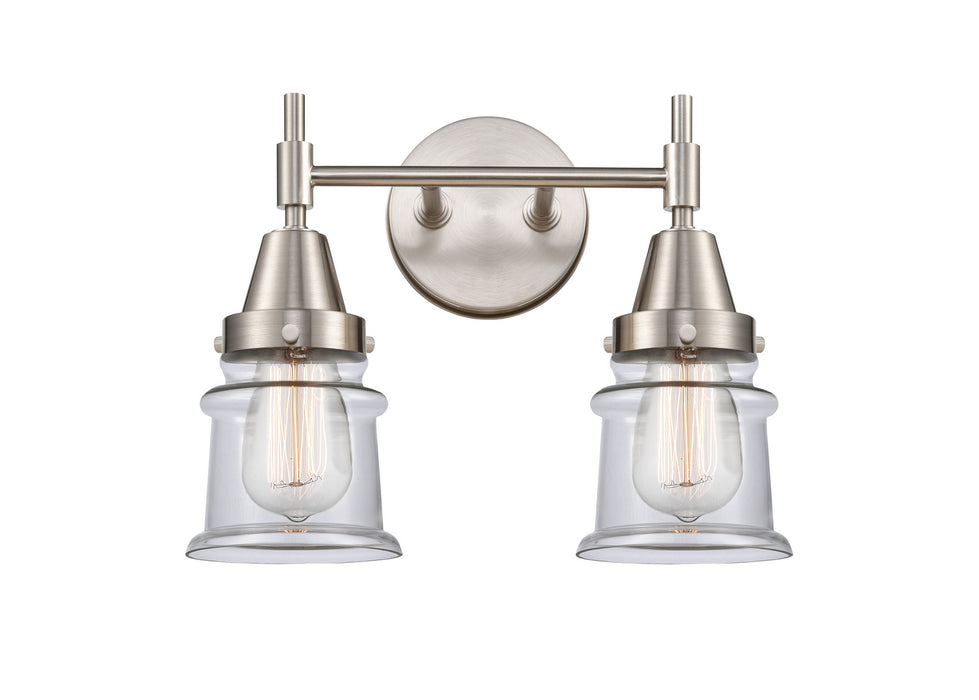Innovations 447-2W-SN-G182S Two Light Bath Vanity, Satin Nickel