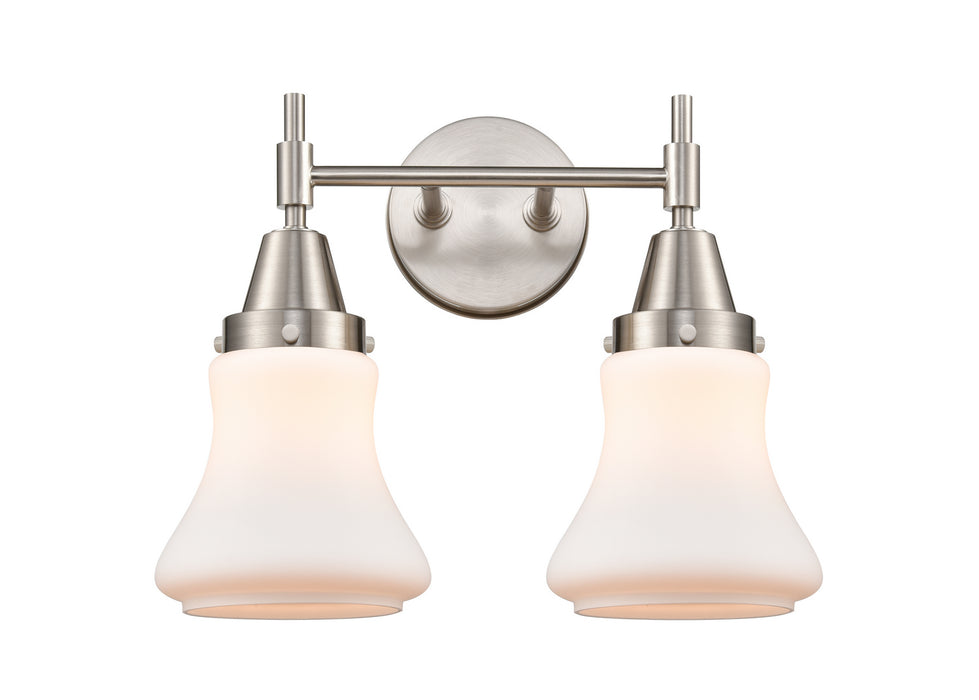Innovations 447-2W-SN-G191 Two Light Bath Vanity, Satin Nickel
