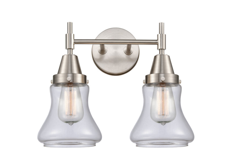 Innovations 447-2W-SN-G192 Two Light Bath Vanity, Satin Nickel