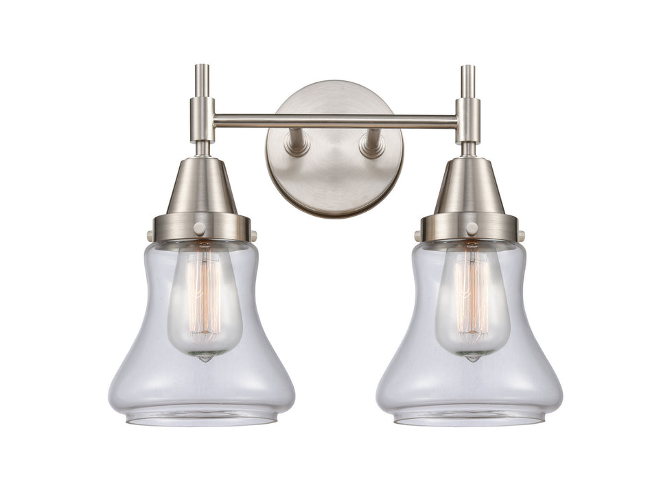 Innovations 447-2W-SN-G192 Two Light Bath Vanity, Satin Nickel