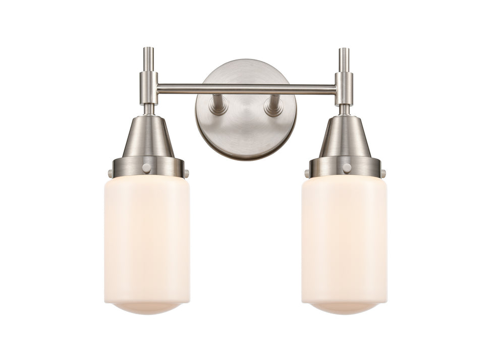 Innovations 447-2W-SN-G311 Two Light Bath Vanity, Satin Nickel