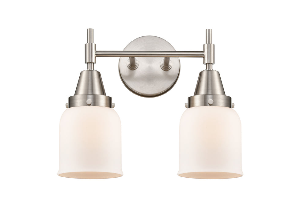 Innovations 447-2W-SN-G51 Two Light Bath Vanity, Satin Nickel