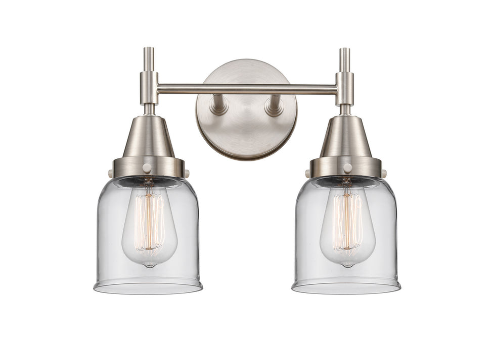 Innovations 447-2W-SN-G52 Two Light Bath Vanity, Satin Nickel