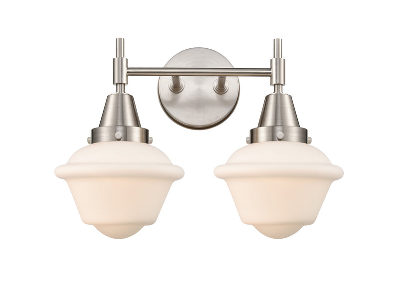 Innovations 447-2W-SN-G531 Two Light Bath Vanity, Satin Nickel