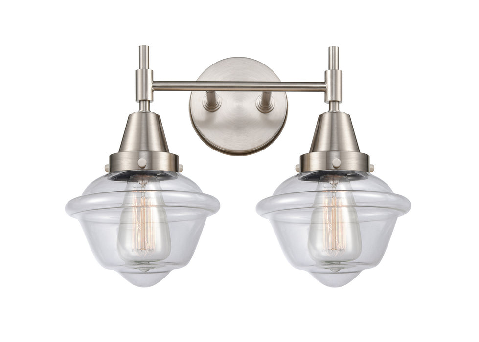 Innovations 447-2W-SN-G532 Two Light Bath Vanity, Satin Nickel