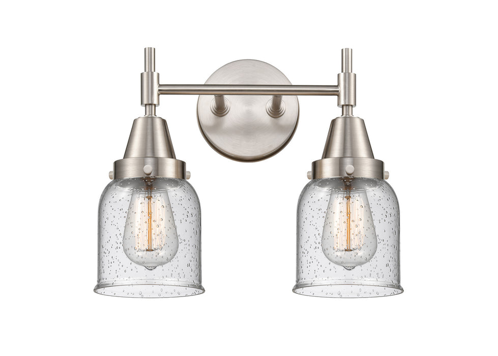 Innovations 447-2W-SN-G54 Two Light Bath Vanity, Satin Nickel