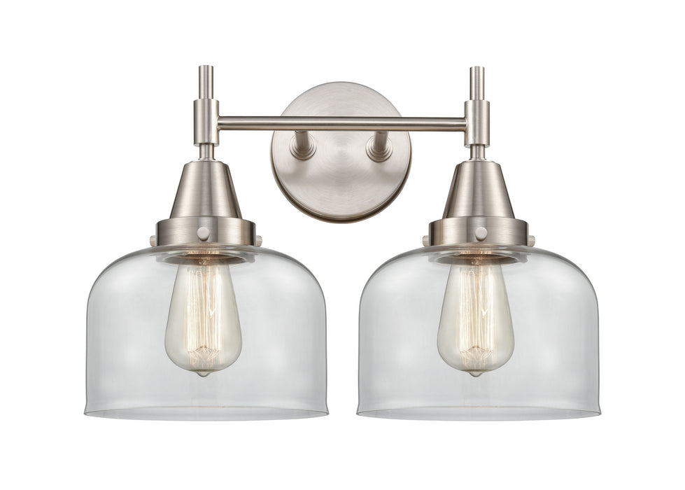Innovations 447-2W-SN-G72 Two Light Bath Vanity, Satin Nickel