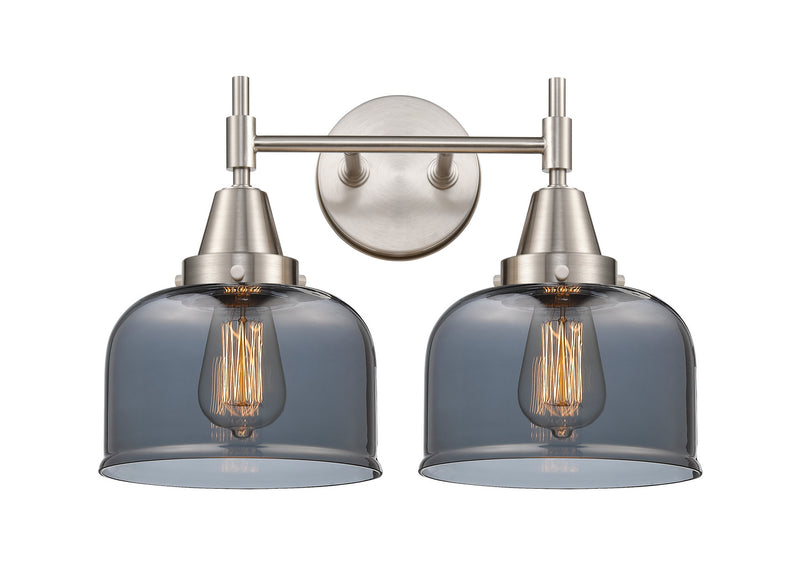 Innovations 447-2W-SN-G73 Two Light Bath Vanity, Satin Nickel