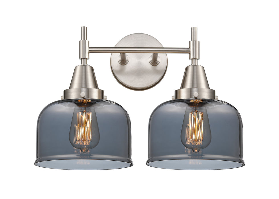Innovations 447-2W-SN-G73 Two Light Bath Vanity, Satin Nickel