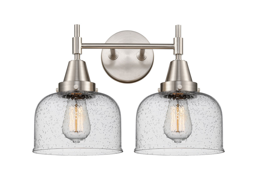 Innovations 447-2W-SN-G74 Two Light Bath Vanity, Satin Nickel