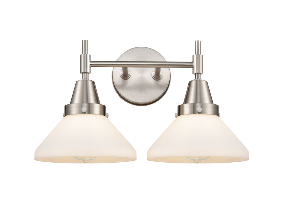 Innovations 447-2W-SN-W-LED LED Bath Vanity, Satin Nickel