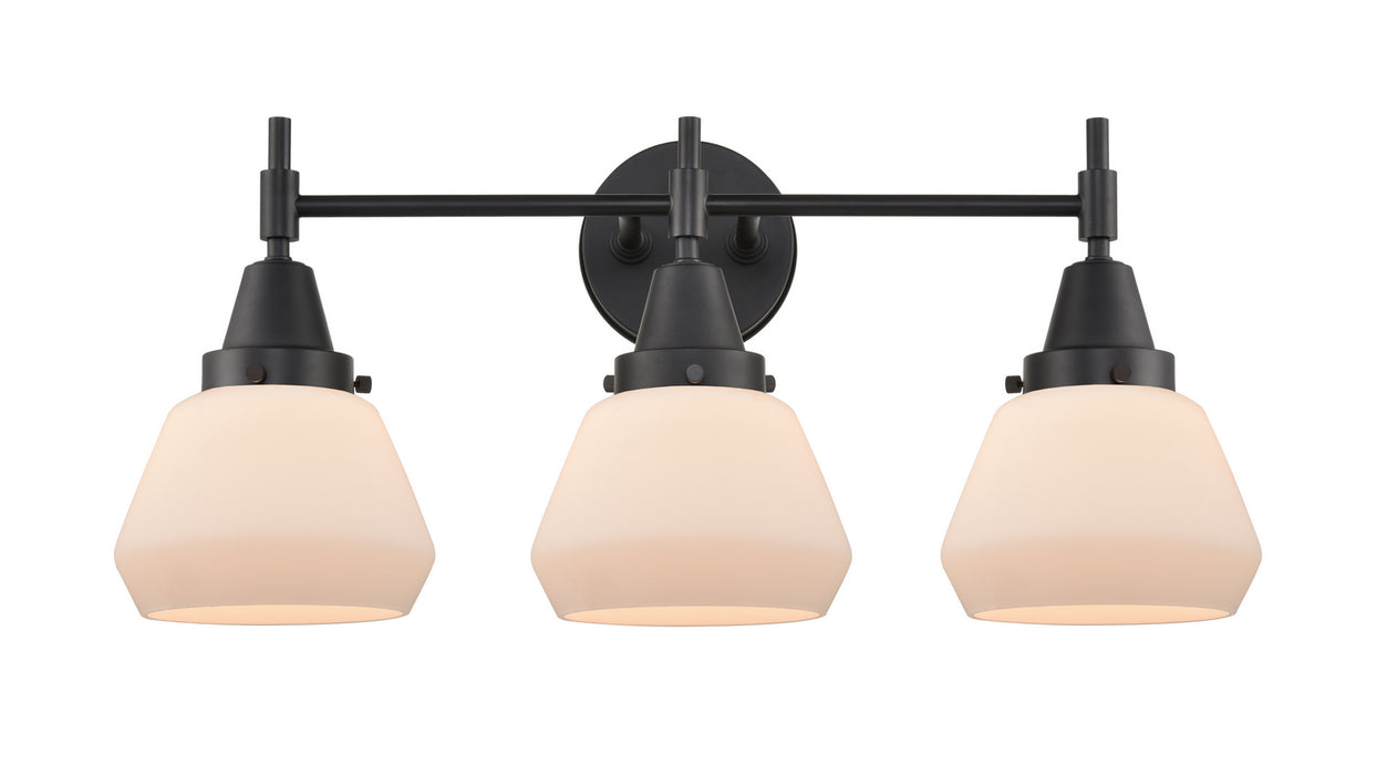 Innovations 447-3W-BK-G171 Three Light Bath Vanity, Matte Black