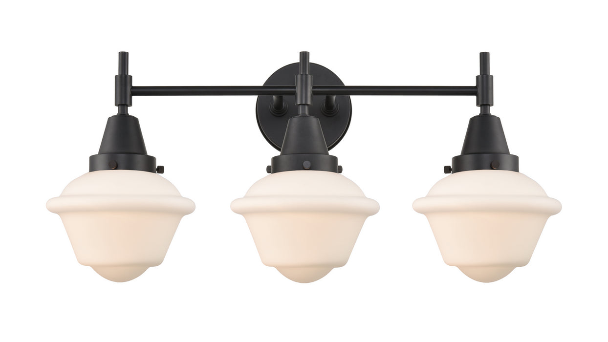 Innovations 447-3W-BK-G531 Three Light Bath Vanity, Matte Black