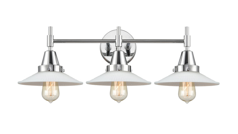 Innovations 447-3W-PC-G1 Three Light Bath Vanity, Polished Chrome