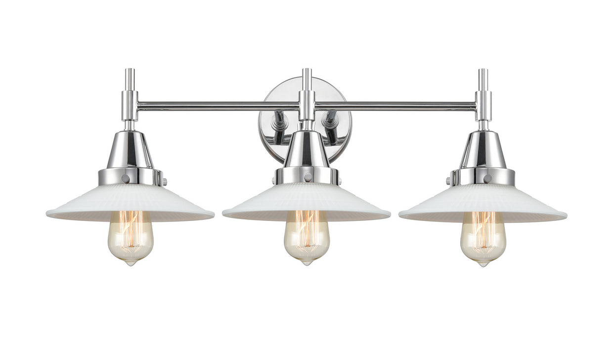 Innovations 447-3W-PC-G1 Three Light Bath Vanity, Polished Chrome
