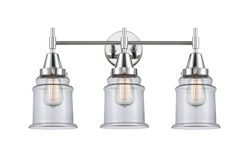 Innovations 447-3W-PC-G182 Three Light Bath Vanity, Polished Chrome