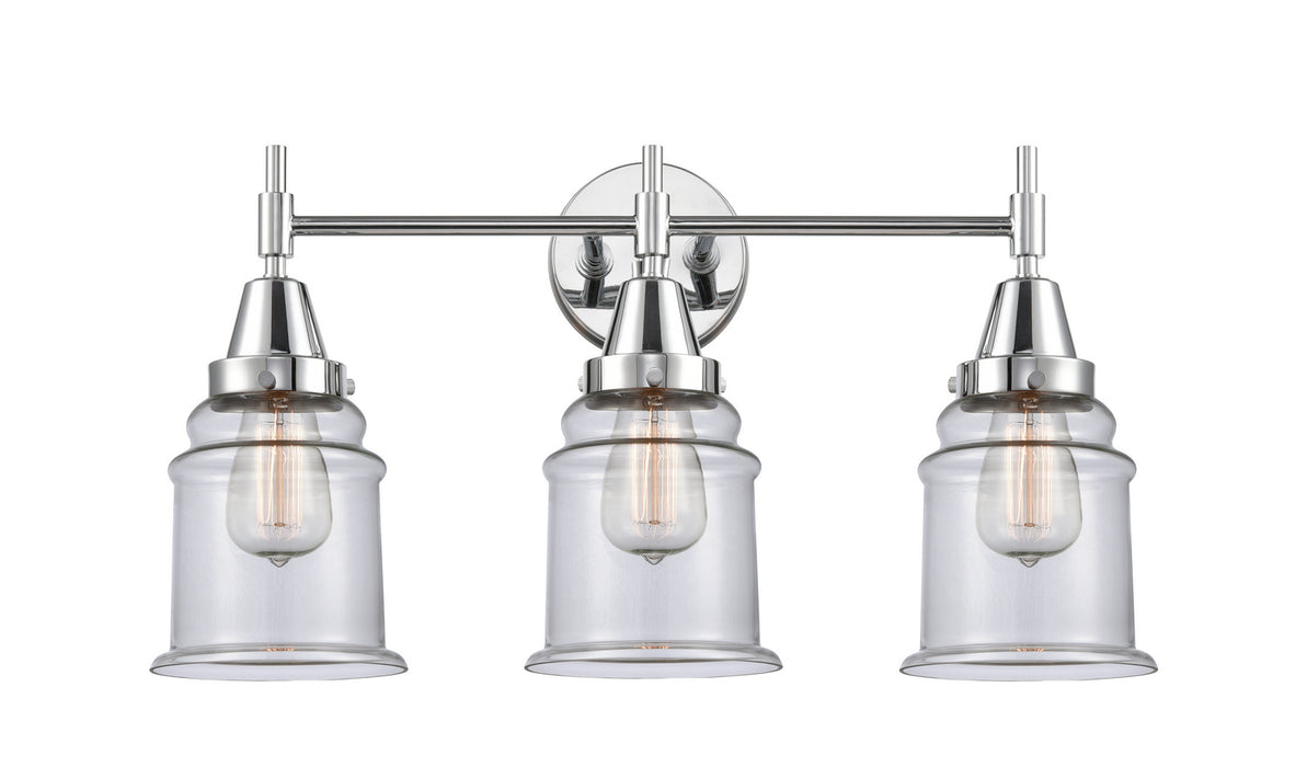 Innovations 447-3W-PC-G182 Three Light Bath Vanity, Polished Chrome