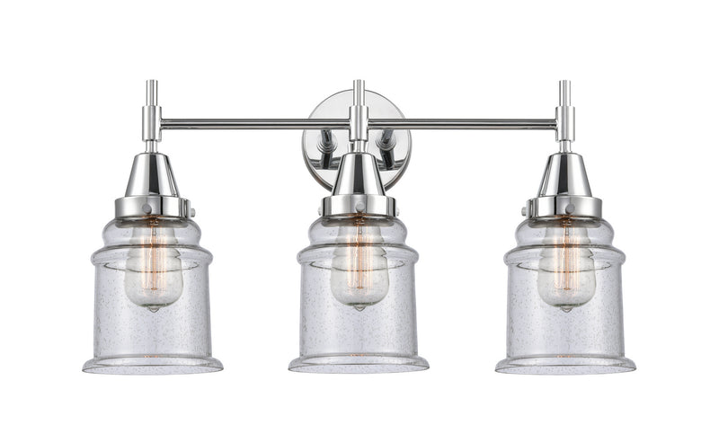 Innovations 447-3W-PC-G184 Three Light Bath Vanity, Polished Chrome