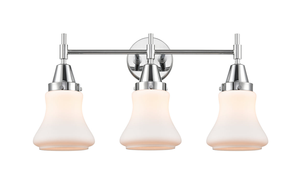 Innovations 447-3W-PC-G191 Three Light Bath Vanity, Polished Chrome