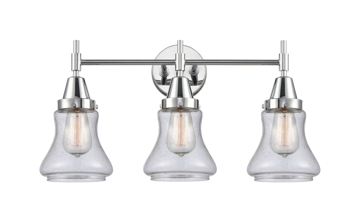 Innovations 447-3W-PC-G194 Three Light Bath Vanity, Polished Chrome