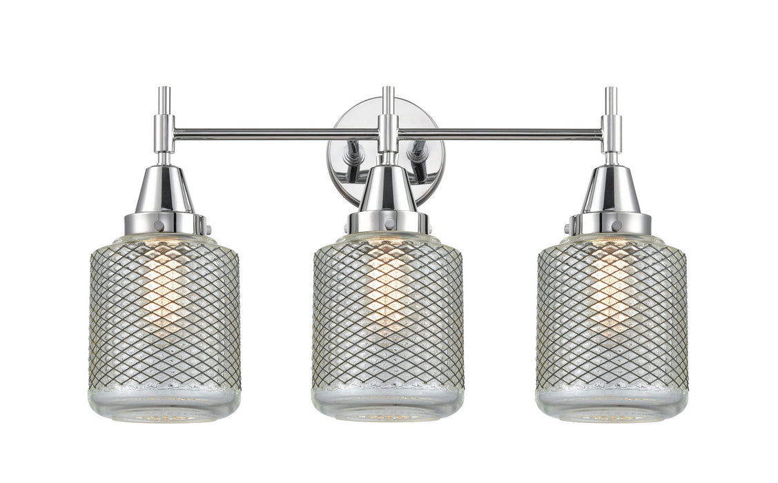 Innovations 447-3W-PC-G262 Three Light Bath Vanity, Polished Chrome
