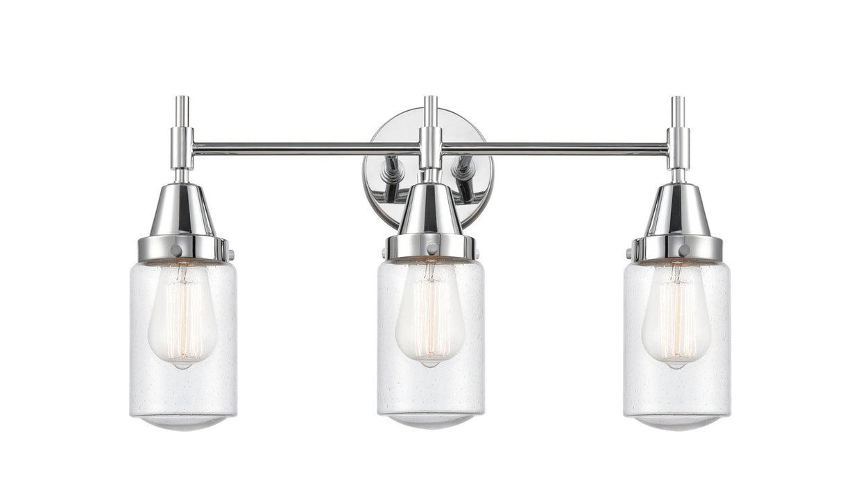 Innovations 447-3W-PC-G314 Three Light Bath Vanity, Polished Chrome