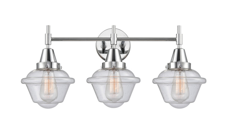 Innovations 447-3W-PC-G534 Three Light Bath Vanity, Polished Chrome
