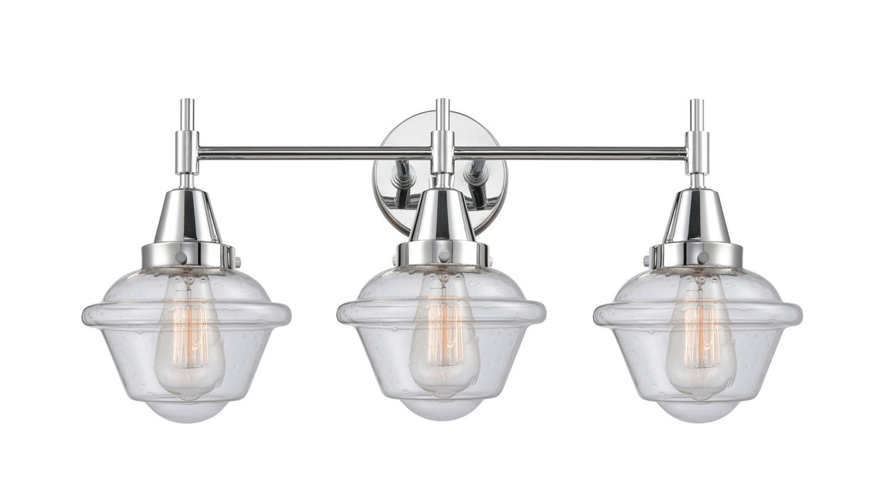 Innovations 447-3W-PC-G534 Three Light Bath Vanity, Polished Chrome