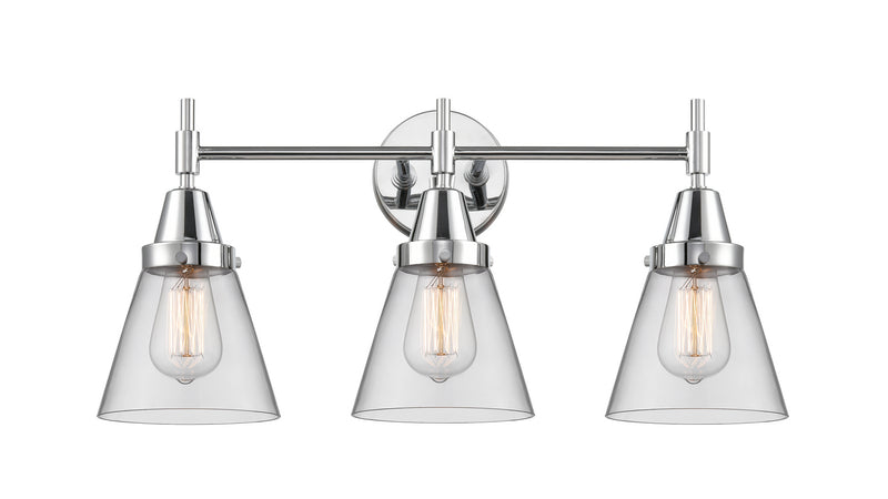 Innovations 447-3W-PC-G62 Three Light Bath Vanity, Polished Chrome