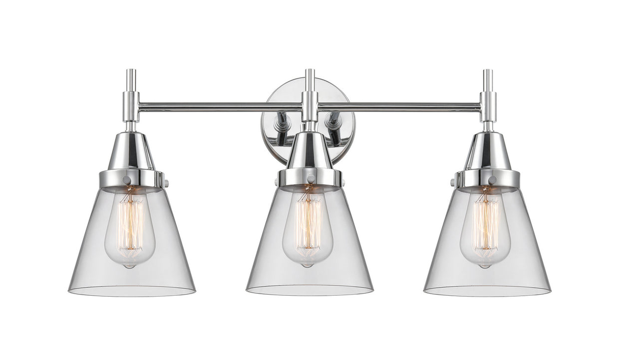 Innovations 447-3W-PC-G62 Three Light Bath Vanity, Polished Chrome