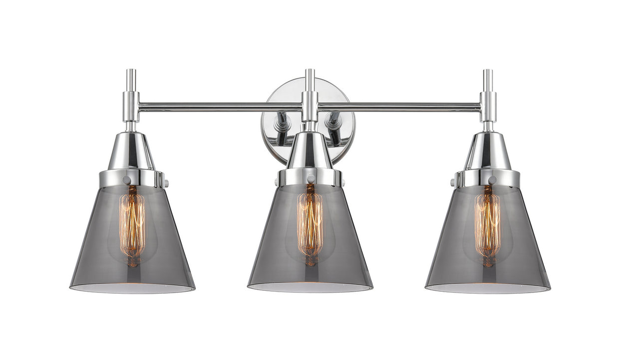 Innovations 447-3W-PC-G63 Three Light Bath Vanity, Polished Chrome
