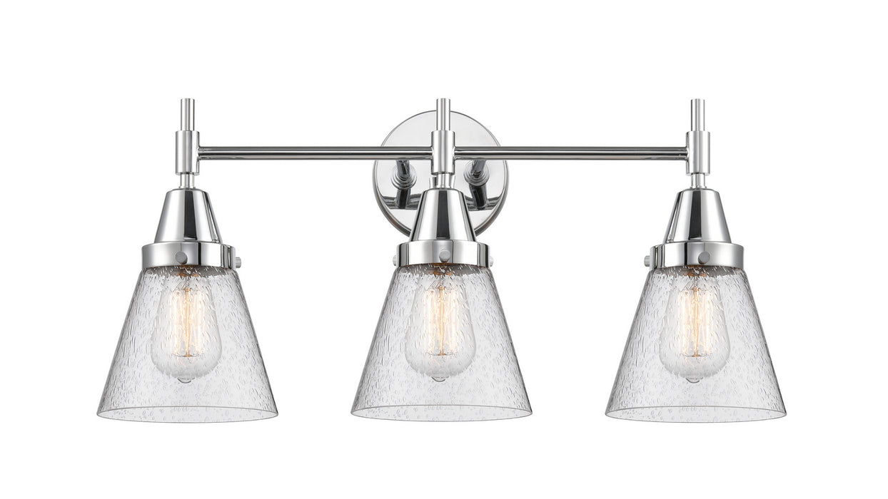 Innovations 447-3W-PC-G64 Three Light Bath Vanity, Polished Chrome