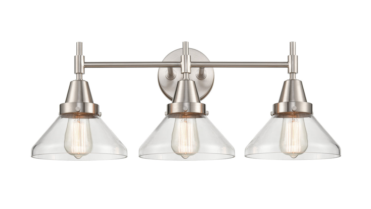 Innovations 447-3W-SN-CL-LED LED Bath Vanity, Satin Nickel