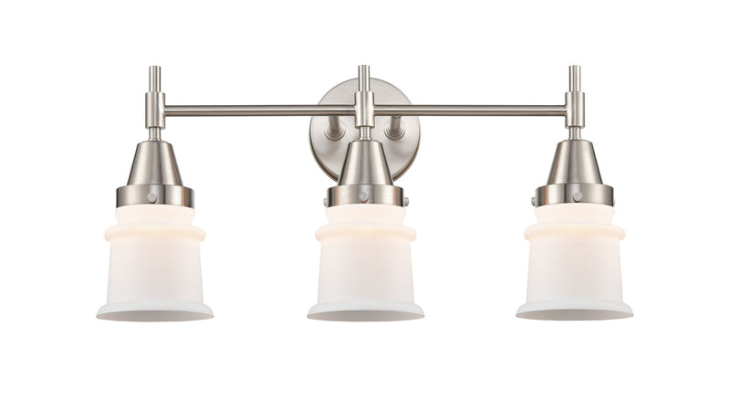 Innovations 447-3W-SN-G181S Three Light Bath Vanity, Satin Nickel