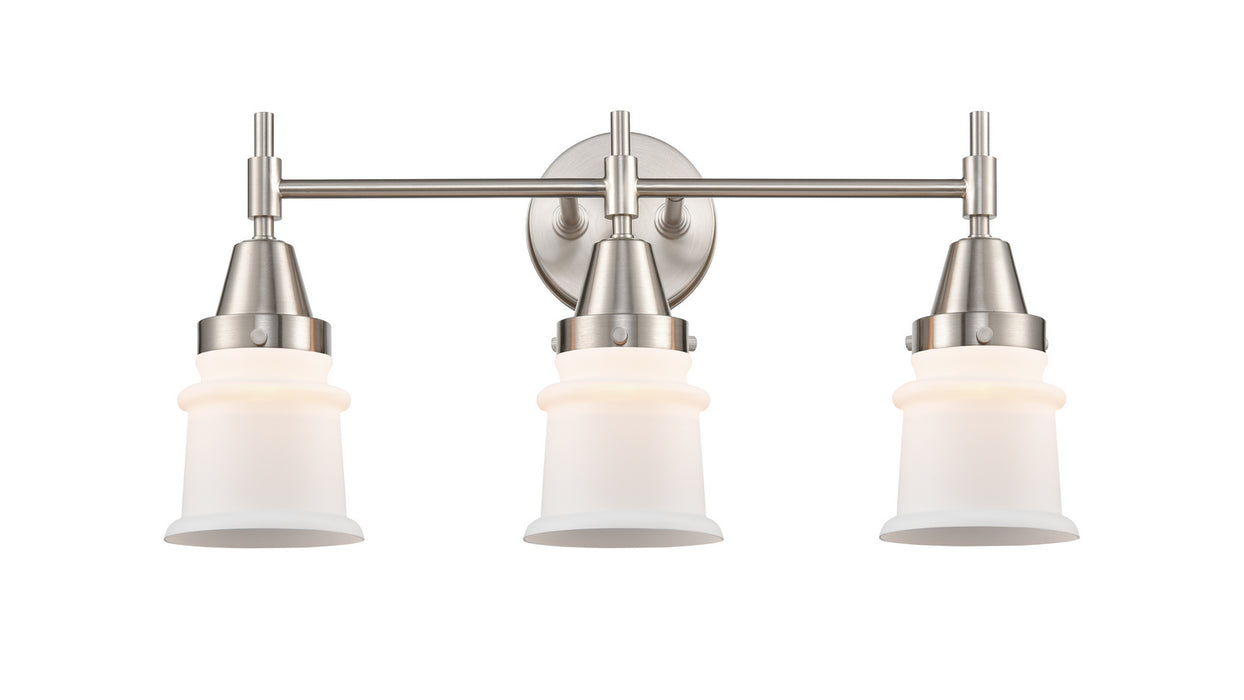 Innovations 447-3W-SN-G181S Three Light Bath Vanity, Satin Nickel