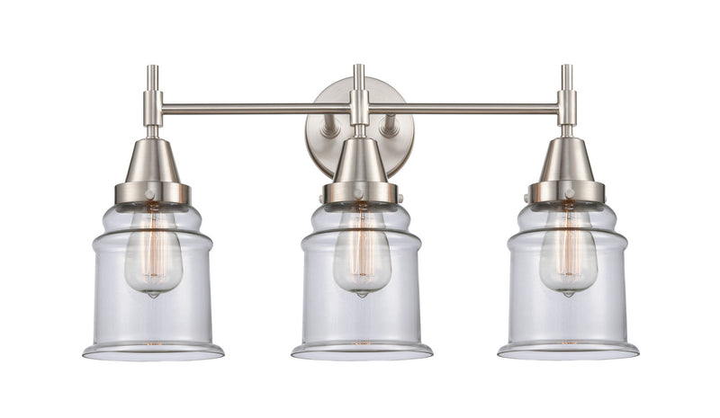 Innovations 447-3W-SN-G182 Three Light Bath Vanity, Satin Nickel