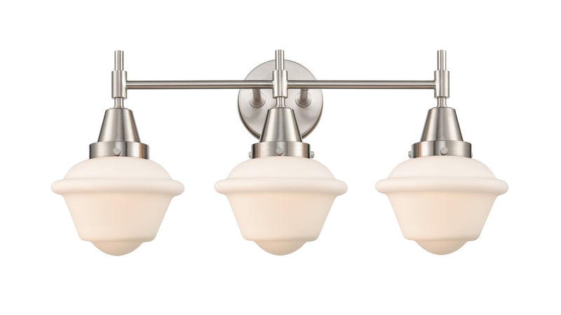 Innovations 447-3W-SN-G531 Three Light Bath Vanity, Satin Nickel