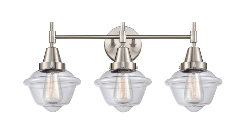 Innovations 447-3W-SN-G532 Three Light Bath Vanity, Satin Nickel