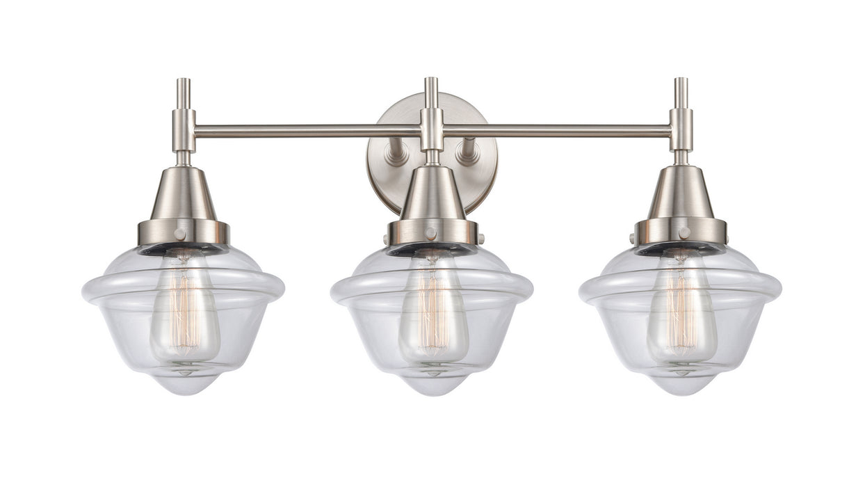 Innovations 447-3W-SN-G532 Three Light Bath Vanity, Satin Nickel