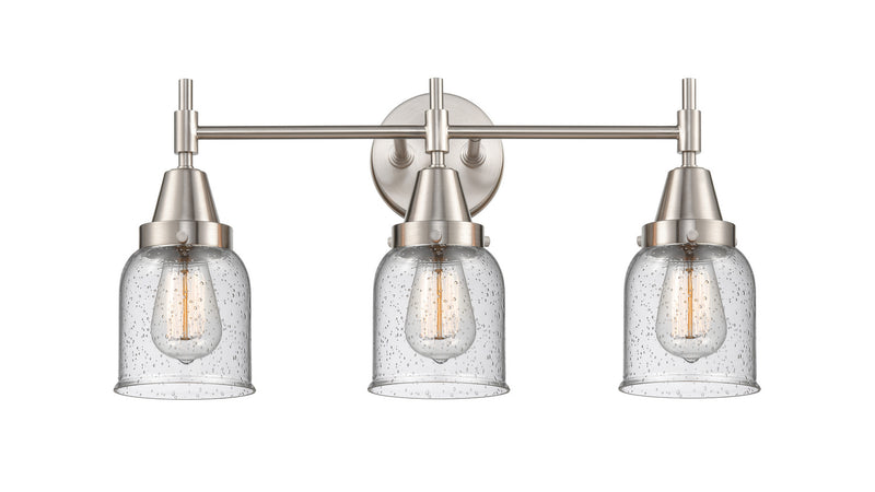 Innovations 447-3W-SN-G54 Three Light Bath Vanity, Satin Nickel