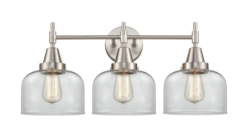 Innovations 447-3W-SN-G72 Three Light Bath Vanity, Satin Nickel