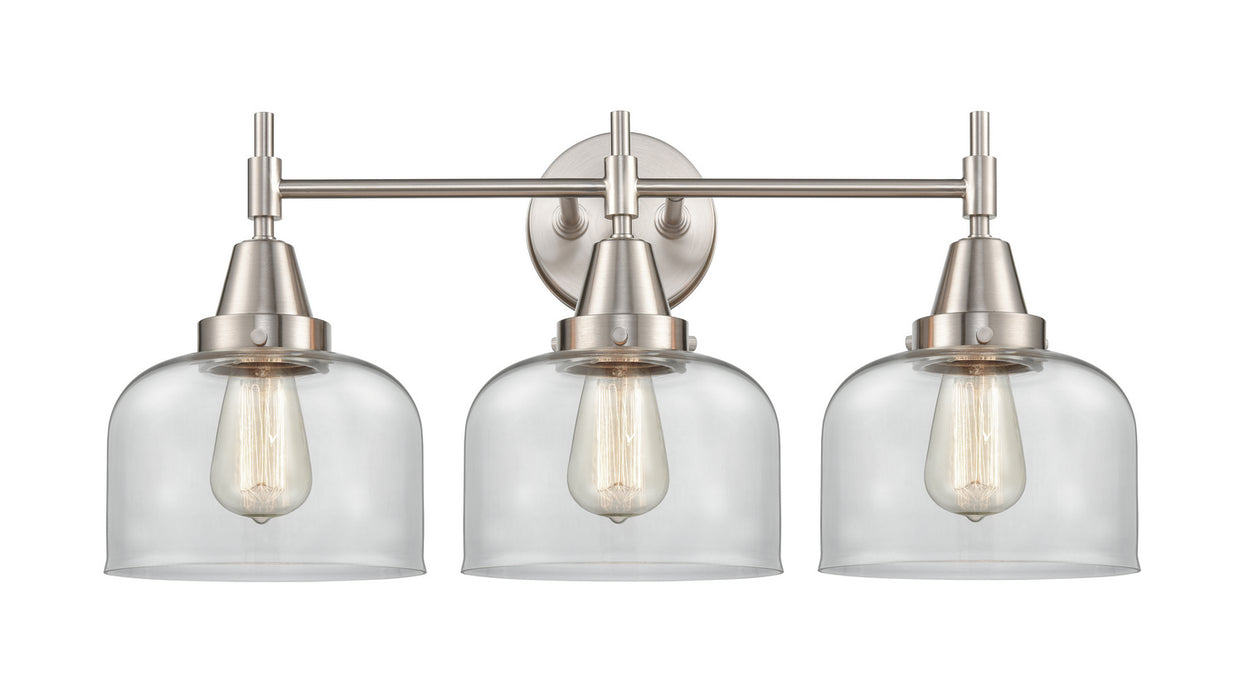 Innovations 447-3W-SN-G72 Three Light Bath Vanity, Satin Nickel