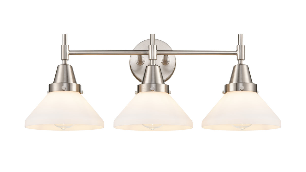 Innovations 447-3W-SN-W-LED LED Bath Vanity, Satin Nickel