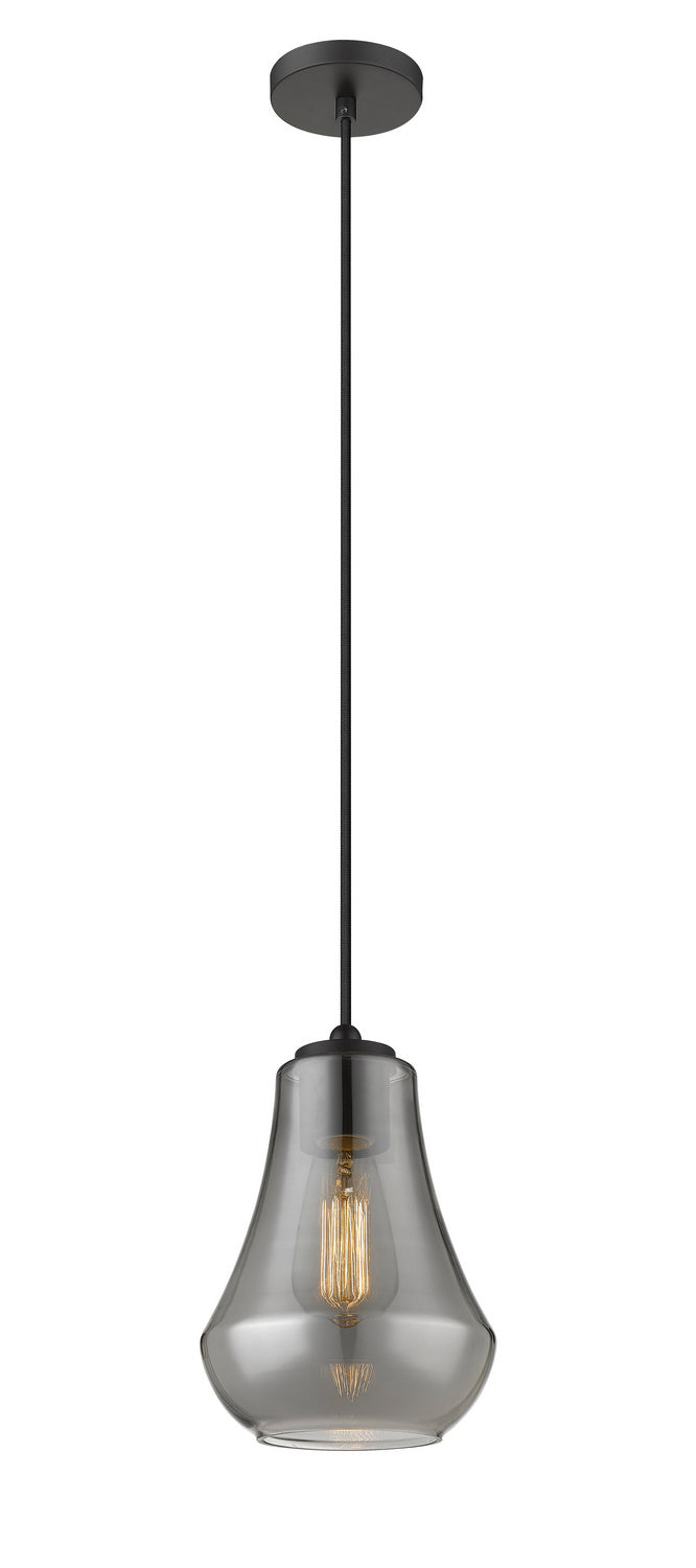 Innovations 490-1P-BK-G573-7 One Light Mini Pendant, Matte Black