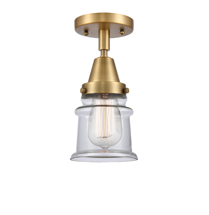 Innovations 447-1C-BB-G182S One Light Flush Mount, Brushed Brass