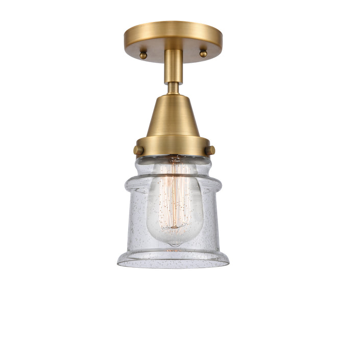 Innovations 447-1C-BB-G184S-LED LED Flush Mount, Brushed Brass