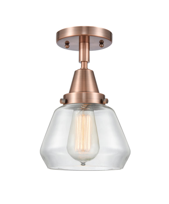 Innovations 447-1C-AC-G172-LED LED Flush Mount, Antique Copper