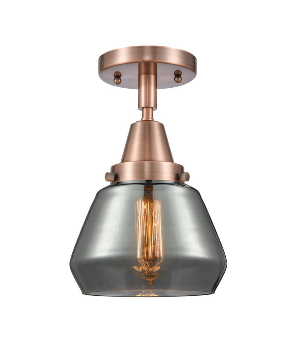 Innovations 447-1C-AC-G173-LED LED Flush Mount, Antique Copper